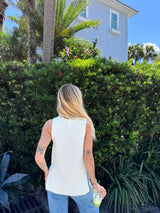 Girl Next Door Side Slit Knit Top