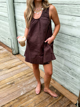 Brown Sugar Mini Dress