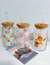 Girls Girl Bow Glass Cup