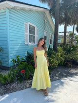 Lemon Drop Yellow Maxi Dress