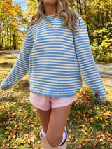 Autumn Skies Striped Sweater