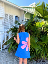 Hibiscus Bloom Linen Cutout Dress