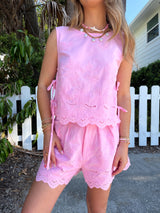 Pink Paradise Eyelet Set