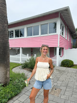 Lace Petals Babydoll Top