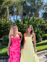 Lemon Drop Yellow Maxi Dress