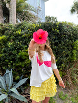 Petal Pop Eyelet Ruffle Skort - Yellow