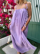 Flower Girl Purple Maxi Dress