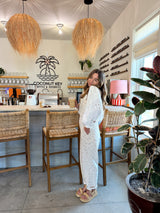 Pinterest Girl Floral Denim Overalls