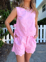 Pink Paradise Eyelet Set