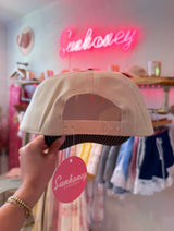 *PREORDER* Duval Embroidered Polka Dot Hat - Black