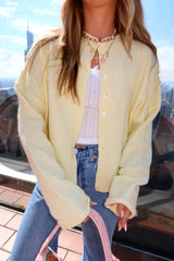 Sunhoney Girl Cardigan - Butter Yellow