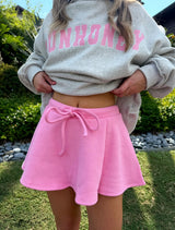 Cloud Nine Pink Sweat Skort