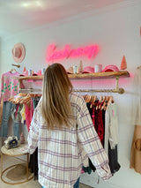 Lavender Latte Plaid Shacket