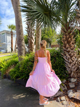 Blush Breeze Striped Maxi Dress - Pink