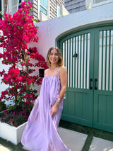 Flower Girl Purple Maxi Dress