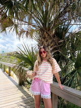 So Darling Lace Shorts - Pink