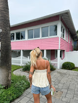 Lace Petals Babydoll Top