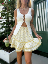 Daisy Days Butter Yellow Skort
