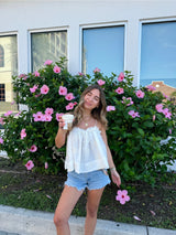 Flower Child Babydoll Top