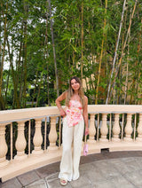 Weekend Off Cotton Gauze Pants - Beige