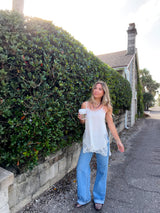 Pretty In Lace Satin Lace Top