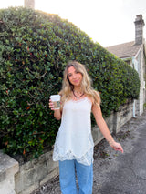 Pretty In Lace Satin Lace Top