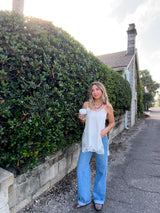 Pretty In Lace Satin Lace Top