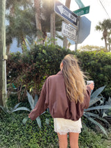 Espresso Martini Suede Jacket
