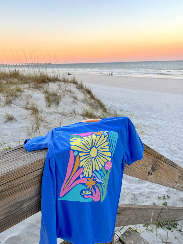 Sunhoney Beach Dip Tshirt - Ocean Blue
