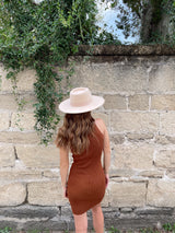 womens cinnamon bodycon knit mini dress