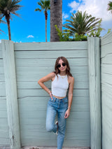 Back To Basics Crop Tank Top - Ivory