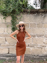womens cinnamon bodycon knit mini dress