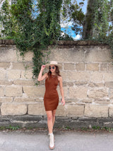 womens cinnamon bodycon knit mini dress