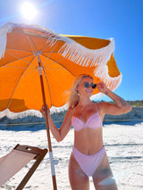womens pink glitter bikini