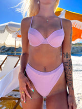womens pink glitter bikini