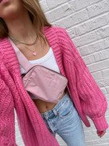 Sunhoney Crossbody Belt Bag - Pink