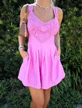 Berry Cute Fuchsia Romper