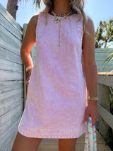 The Sunhoney Girl Pink Denim Dress