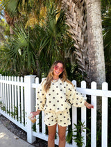Polka Dot Dreams Lounge Set - Yellow