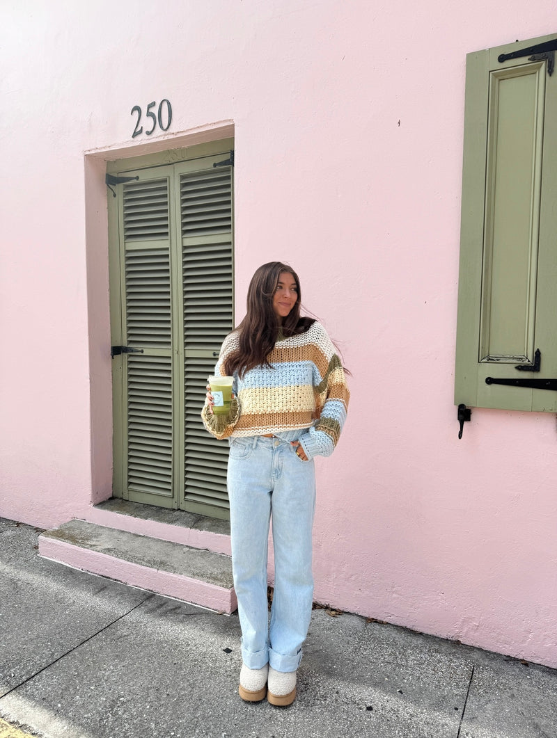 Holiday Honey Colorblock Sweater