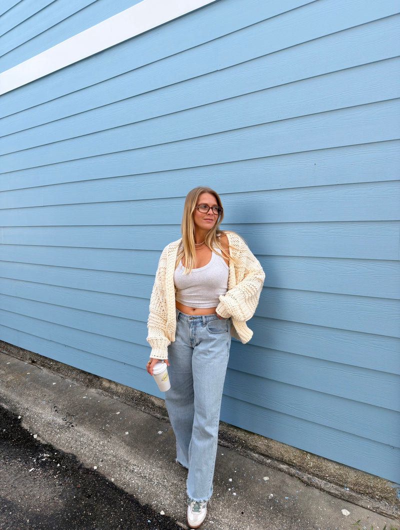 The Winter Knit Cardigan - Ivory