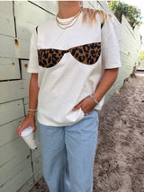Beach Babe Bikini T-shirt - Leopard