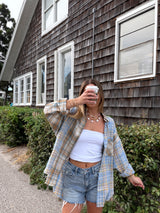Plaid About You Flannel Button Down Top