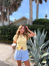 The Honey Girl Knit Top - Yellow