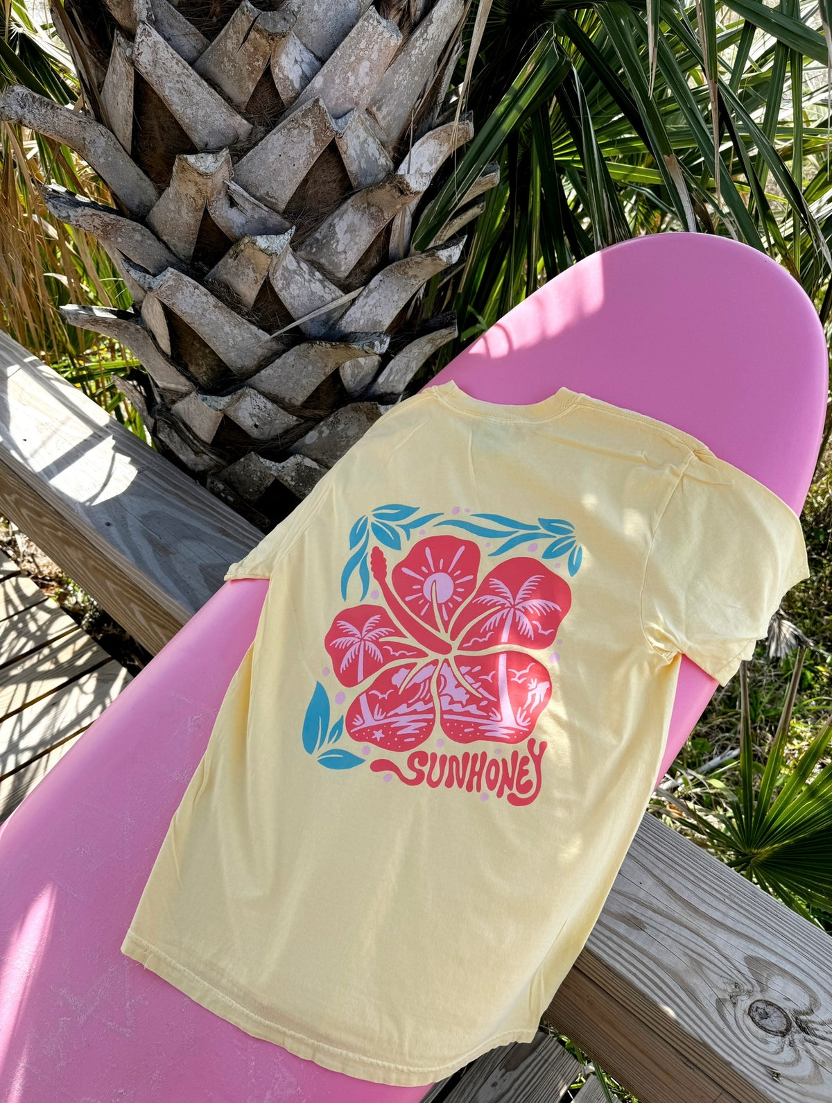専用House on the hill S/S Tee (Flower) Sunhoney Hibiscus By The Sea – Sunhoney®