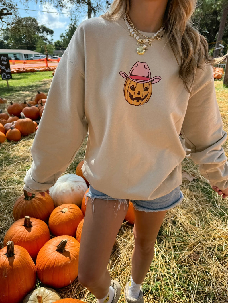 Sunhoney Cowgirl Pumpkin Sweatshirt