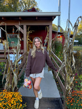 Cinnamon Apple Brown Sweater