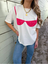 Beach Babe Bikini T-shirt - Floral