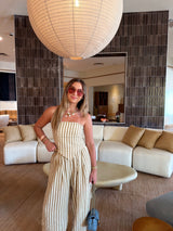 Cabana Bay Striped Taupe Set