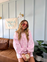 Polka Dot Dreams Lounge Set - Pink